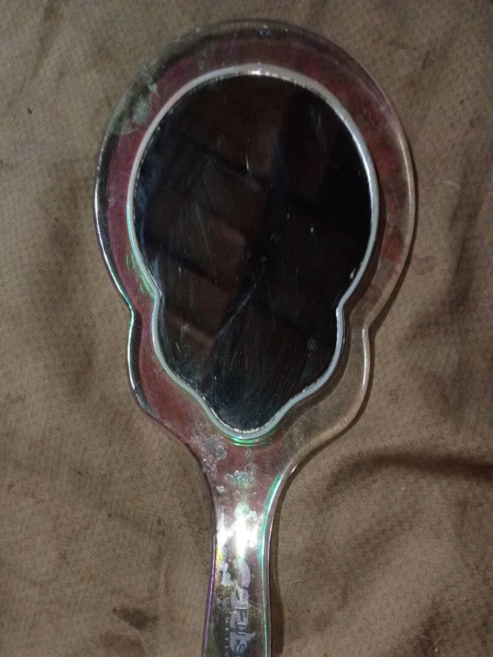 Vintage glow in the dark Casper the ghost hand mirror